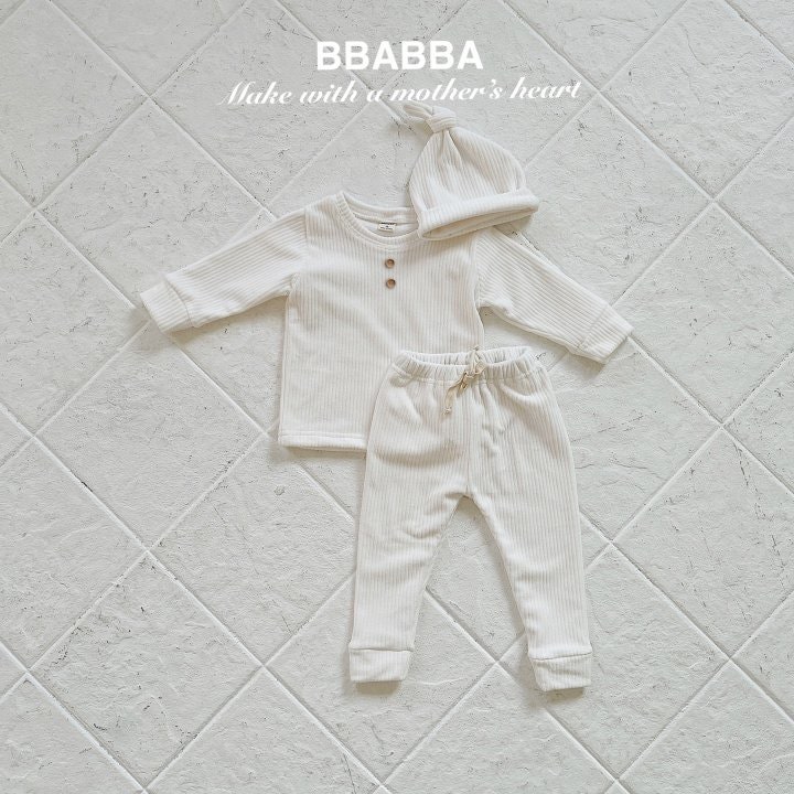 Bbabba - Korean Baby Fashion - #babyfashion - Soft Rib Set (set of 3) - 4