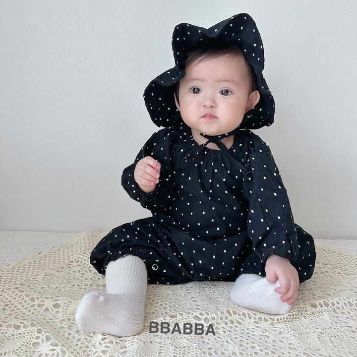 Bbabba - Korean Baby Fashion - #babylifestyle - Fleece Long Dot Suit - 8