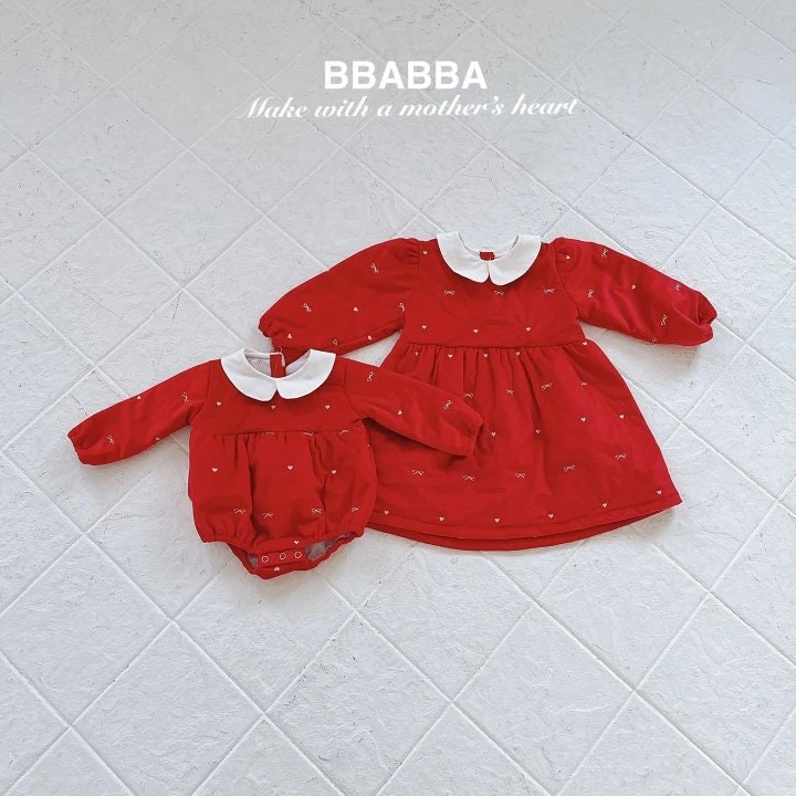 Bbabba - Korean Baby Fashion - #babylifestyle - Holiday Embroidery Suit - 4