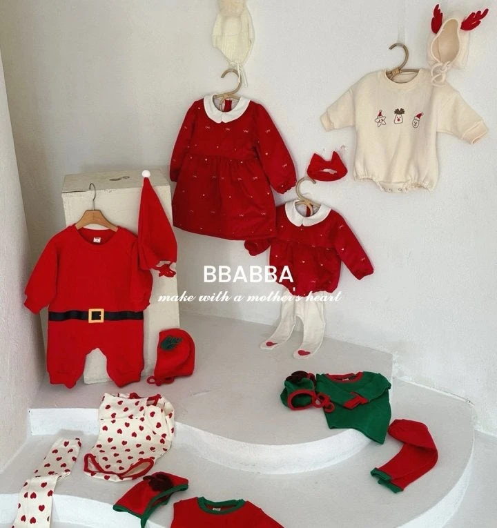 Bbabba - Korean Baby Fashion - #babyootd - Holiday Embroidery Suit - 5