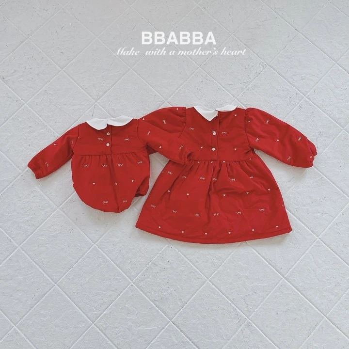 Bbabba - Korean Baby Fashion - #babyoutfit - Holiday Embroidery Suit - 6