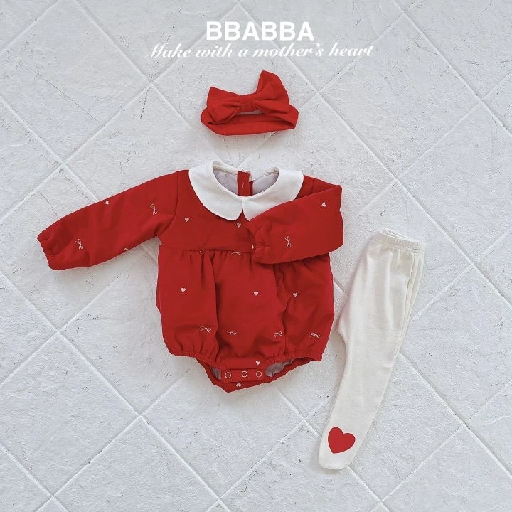 Bbabba - Korean Baby Fashion - #babyoutfit - Holiday Embroidery Suit - 7