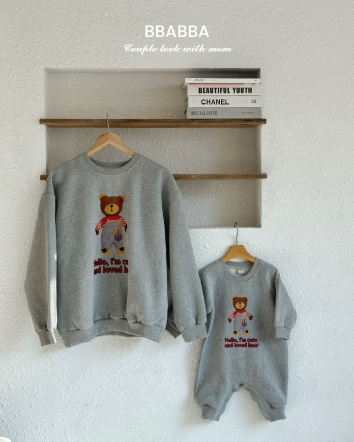 Bbabba - Korean Baby Fashion - #onlinebabyshop - Winter Bear Fleece Sweatshirts - 2