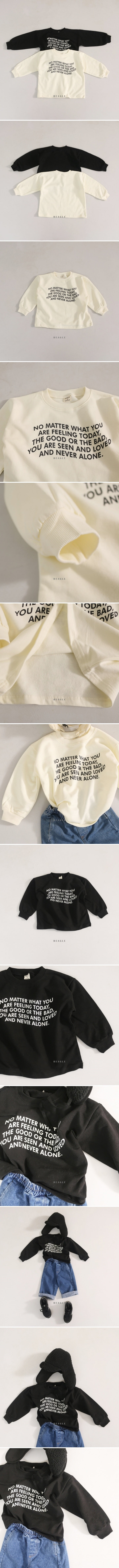 Beagle - Korean Children Fashion - #Kfashion4kids - Lettering Fleece Tee