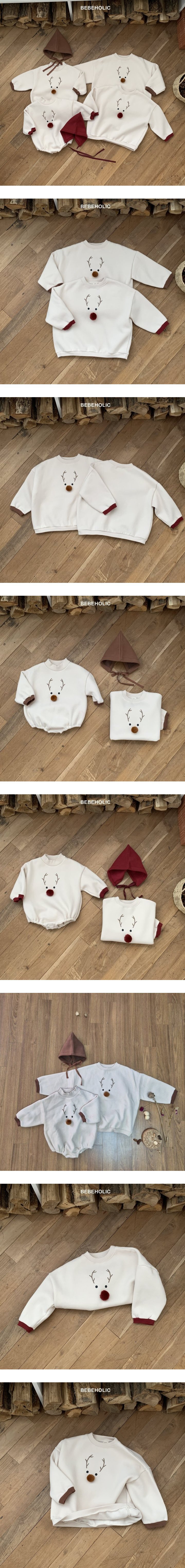 Bebe Holic - Korean Children Fashion - #kidsshorts - Rudolph Kids Sweatshirts