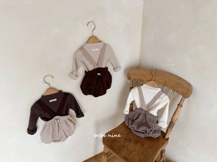 Bebe Nine - Korean Baby Fashion - #babyboutiqueclothing - Tiramisu Half Turtleneck Tee - 2