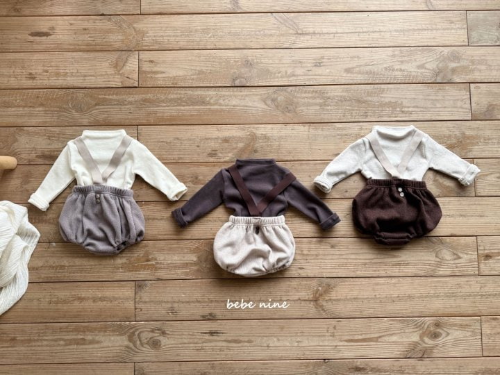 Bebe Nine - Korean Baby Fashion - #babyclothing - Tiramisu Half Turtleneck Tee - 3