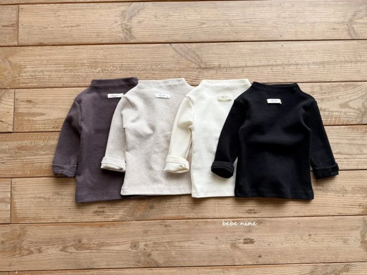 Bebe Nine - Korean Baby Fashion - #babyclothing - Tiramisu Half Turtleneck Tee - 4