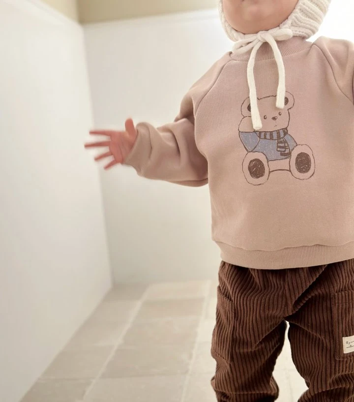 Bebe Nine - Korean Baby Fashion - #babyfever - Bear Raglan Sweatshirts - 2