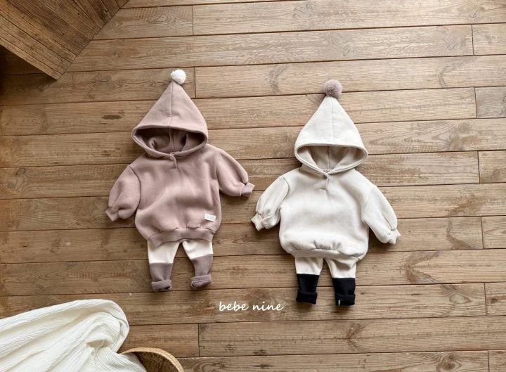 Bebe Nine - Korean Baby Fashion - #babylifestyle - Fairy Hood Long Tee - 3