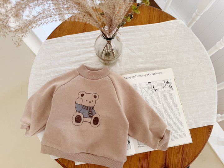 Bebe Nine - Korean Baby Fashion - #babyoninstagram - Bear Raglan Sweatshirts - 5