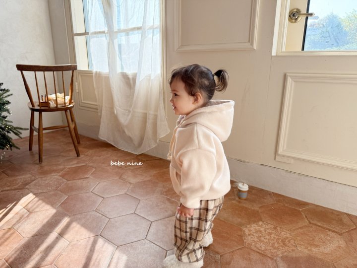 Bebe Nine - Korean Baby Fashion - #babyootd - Check Jogger Pants - 10