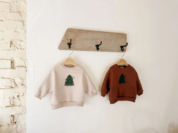 Bebe Nine - Korean Baby Fashion - #babyoutfit - Tree Bell Sweatshirts