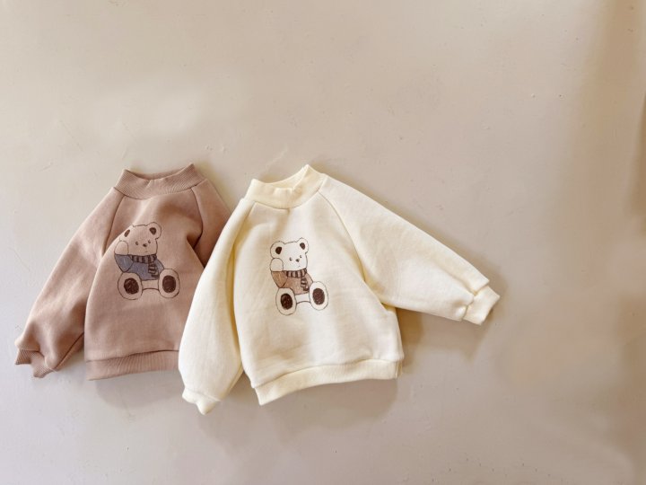 Bebe Nine - Korean Baby Fashion - #babyoutfit - Bear Raglan Sweatshirts - 8