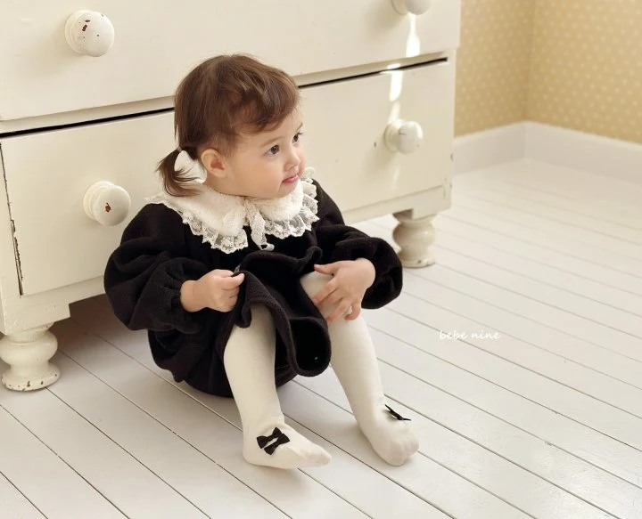 Bebe Nine - Korean Baby Fashion - #babyoutfit - Ribbon Foot Leggings - 2