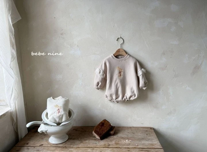 Bebe Nine - Korean Baby Fashion - #babywear - Rabbit Lace Bodysuit - 2