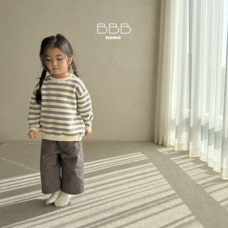 Bella Bambina - Korean Baby Fashion - #babyboutique - Bebe Stripe Sweatshirt