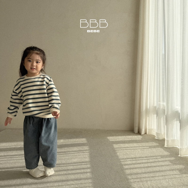 Bella Bambina - Korean Baby Fashion - #babyboutiqueclothing - Bebe Stripe Sweatshirt - 2