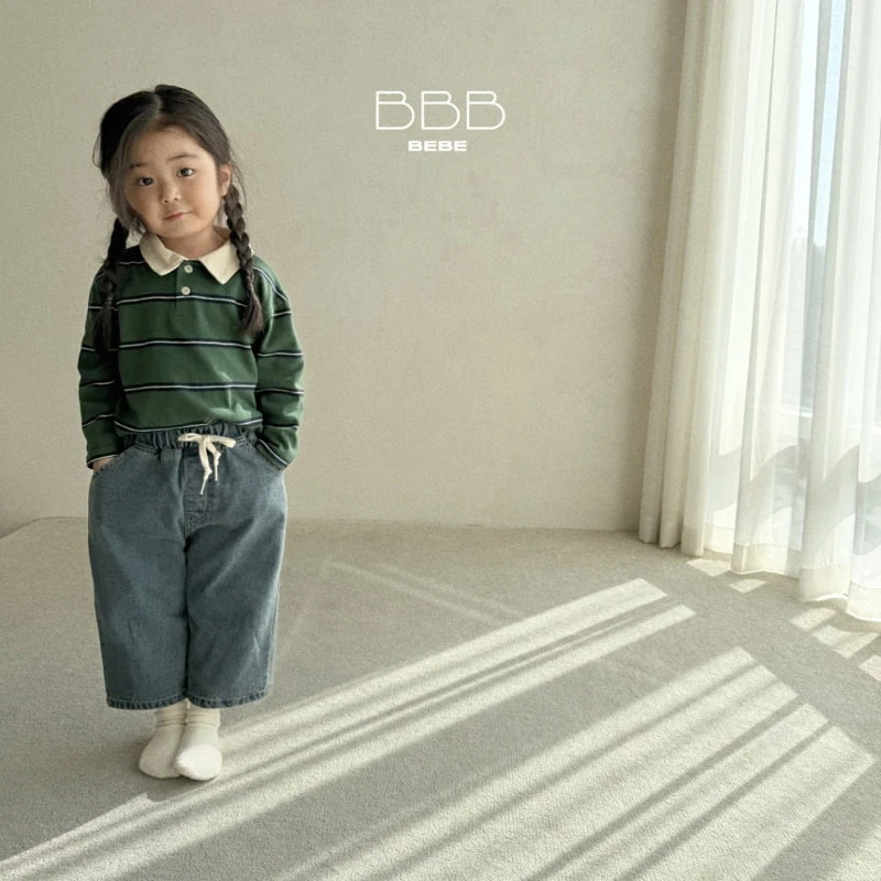 Bella Bambina - Korean Baby Fashion - #babyfashion - Bebe Banding Denim Pants - 9