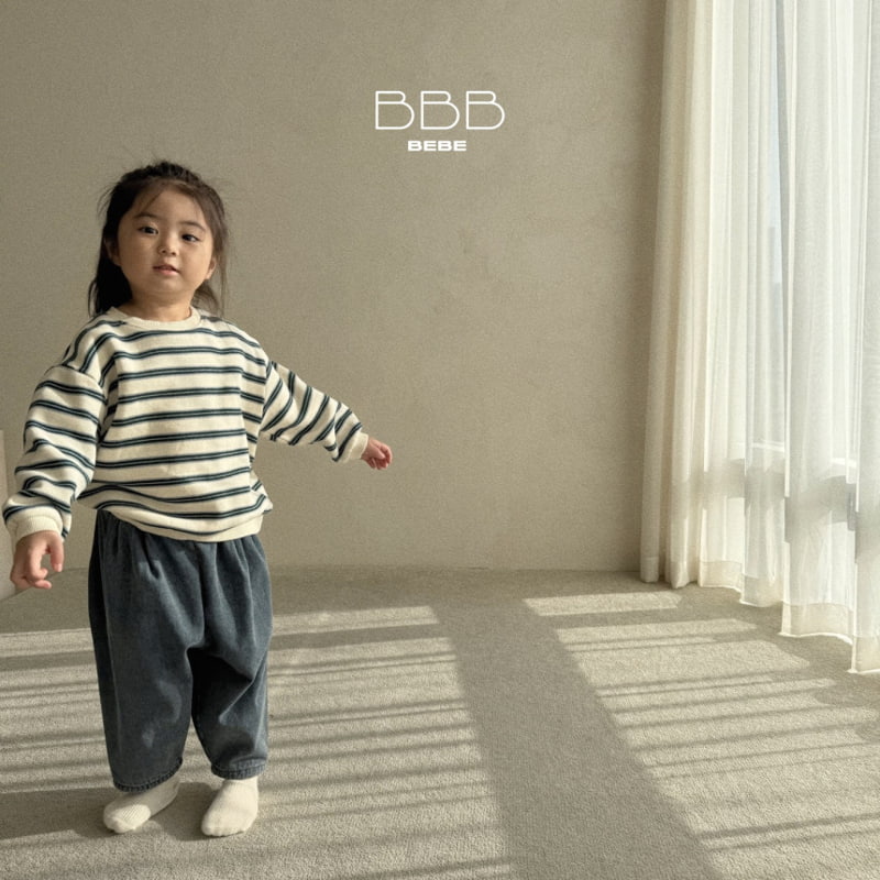 Bella Bambina - Korean Baby Fashion - #babyoninstagram - Bebe Stripe Sweatshirt - 8