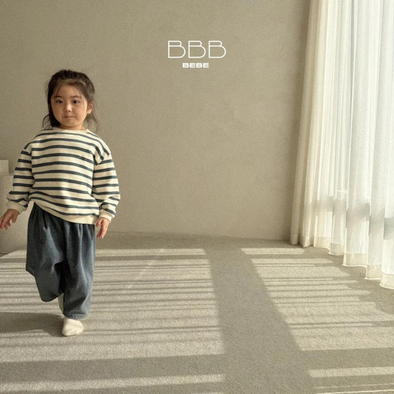 Bella Bambina - Korean Baby Fashion - #babyoutfit - Bebe Stripe Sweatshirt - 10