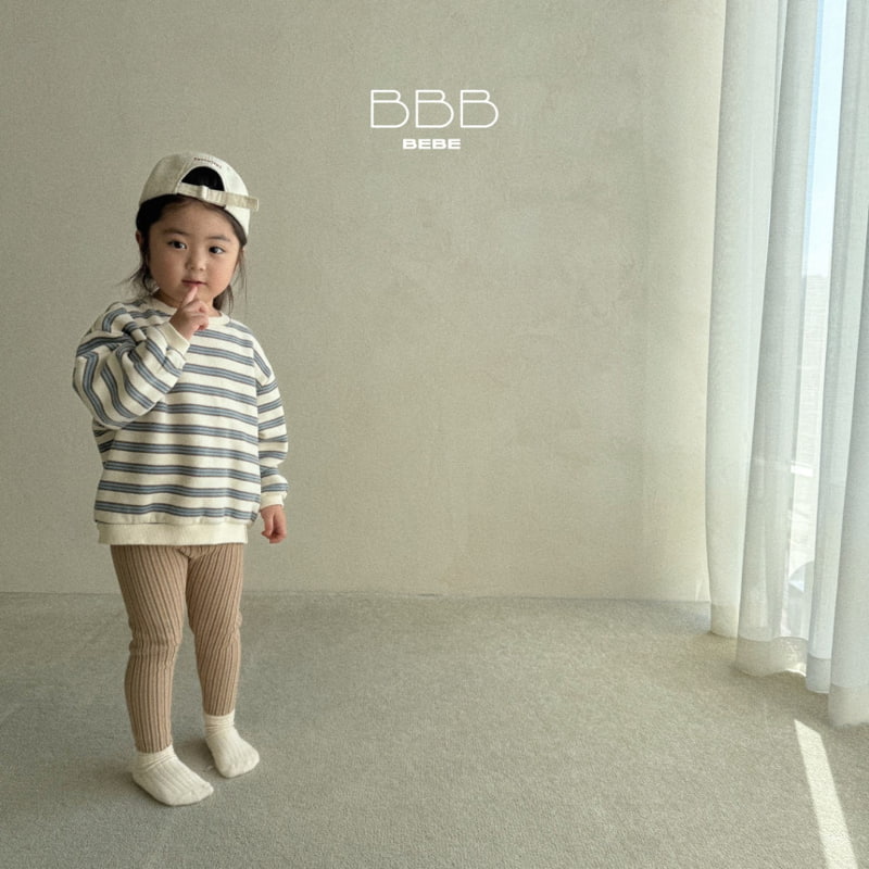 Bella Bambina - Korean Baby Fashion - #babyoutfit - Bebe Stripe Sweatshirt - 11