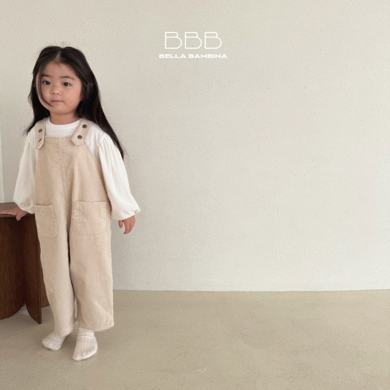 Bella Bambina - Korean Children Fashion - #prettylittlegirls - Corduroy Overalls - 4