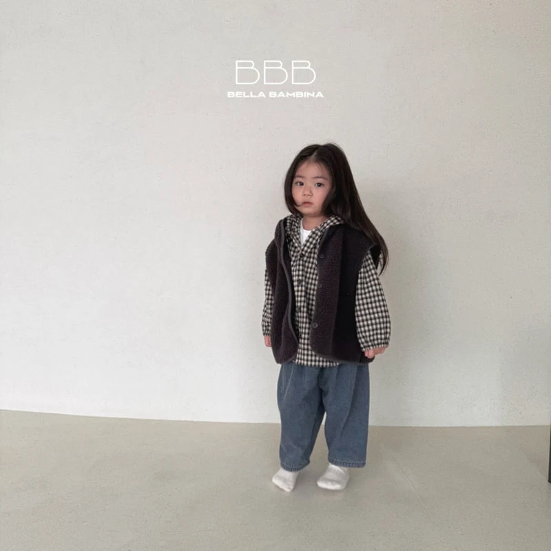 Bella Bambina - Korean Children Fashion - #designkidswear - Willy Check Hooded Shirt - 5