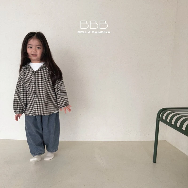 Bella Bambina - Korean Children Fashion - #prettylittlegirls - Willy Check Hooded Shirt