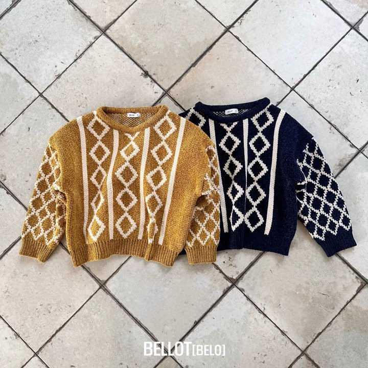 Bellot - Korean Children Fashion - #childofig - Argyle Knit