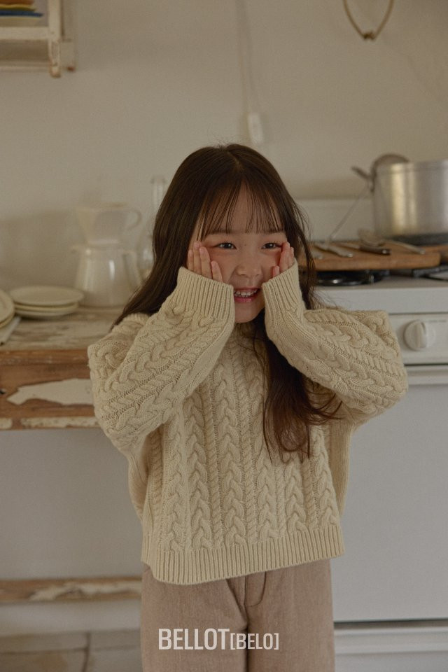 Bellot - Korean Children Fashion - #discoveringself - Peach Knit - 2