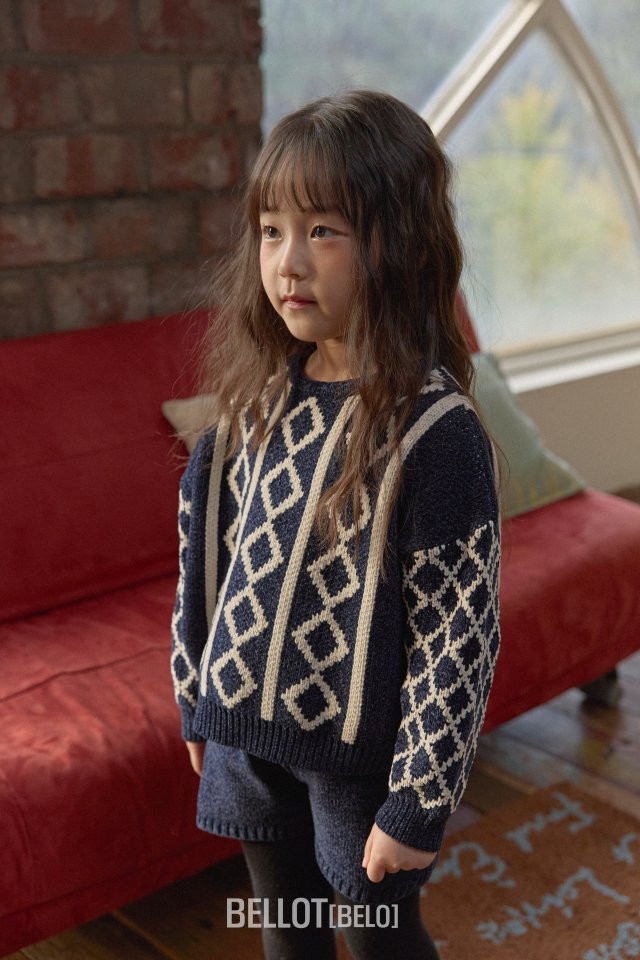 Bellot - Korean Children Fashion - #fashionkids - Argyle Knit - 6