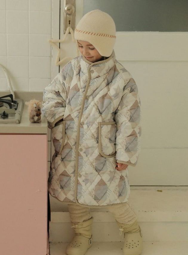 Bien A Bien - Korean Children Fashion - #fashionkids - Caliche Printing Quilted Jumper - 6