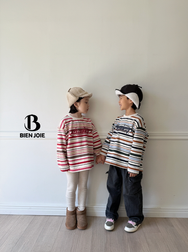 Bien Joie - Korean Children Fashion - #kidzfashiontrend - Rio Stripe Tee - 8