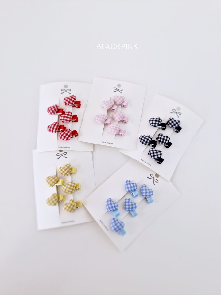 Black Pink - Korean Children Fashion - #Kfashion4kids - Mini Heart Bean Set - 9