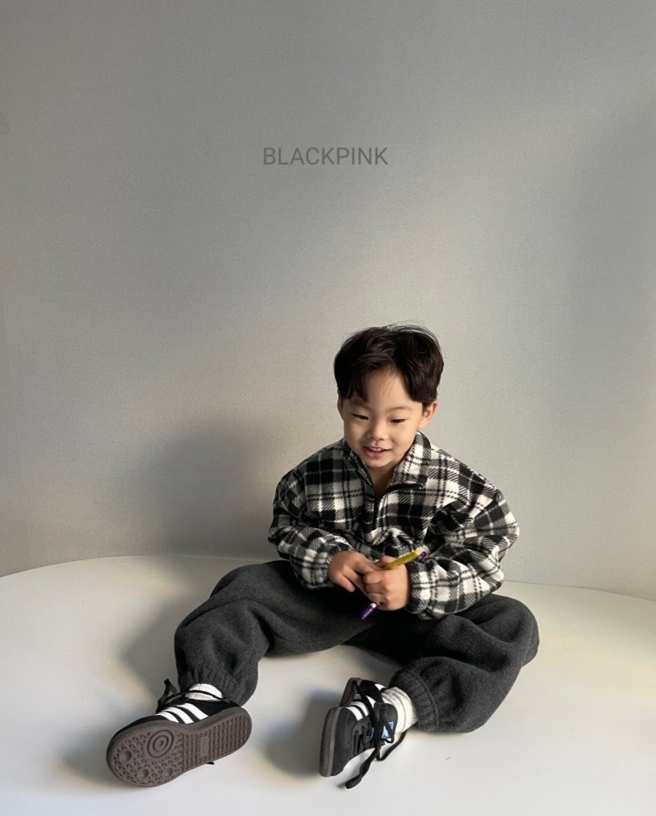 Black Pink - Korean Children Fashion - #Kfashion4kids - Anorak Check Set - 2