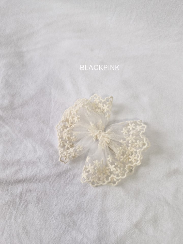 Black Pink - Korean Children Fashion - #childofig - Alisa Lace Hairclip