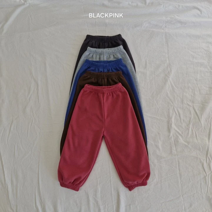 Black Pink - Korean Children Fashion - #childofig - Winter Fleece Jogger Pants - 4