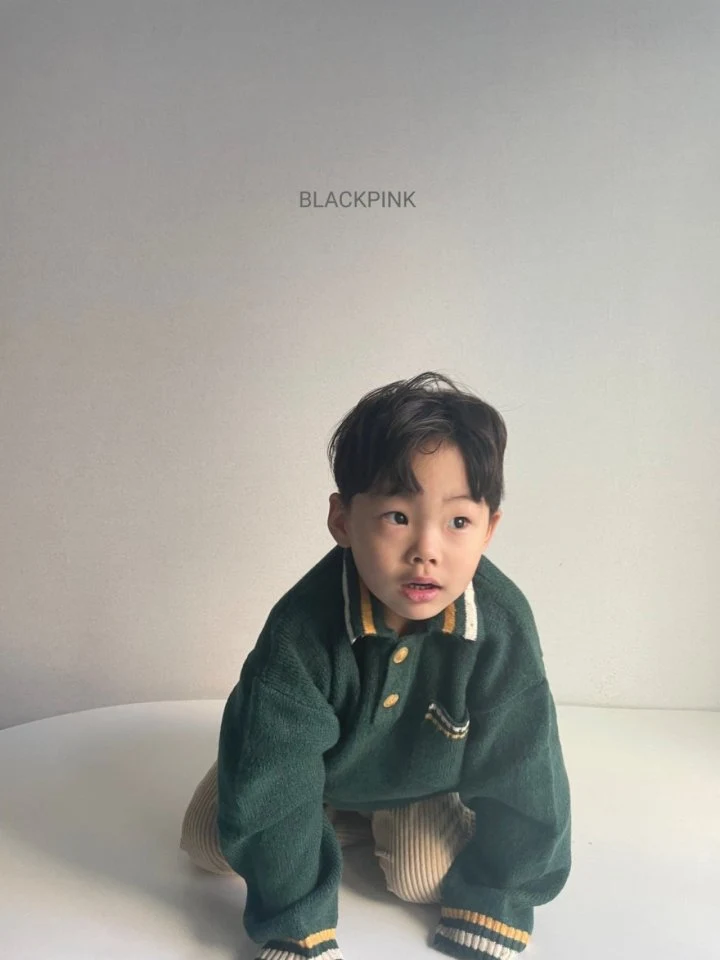 Black Pink - Korean Children Fashion - #childofig - Dave Collar Sweater - 9