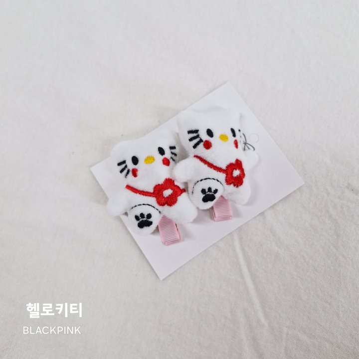 Black Pink - Korean Children Fashion - #childofig - Sanrio Hairclip Set - 6