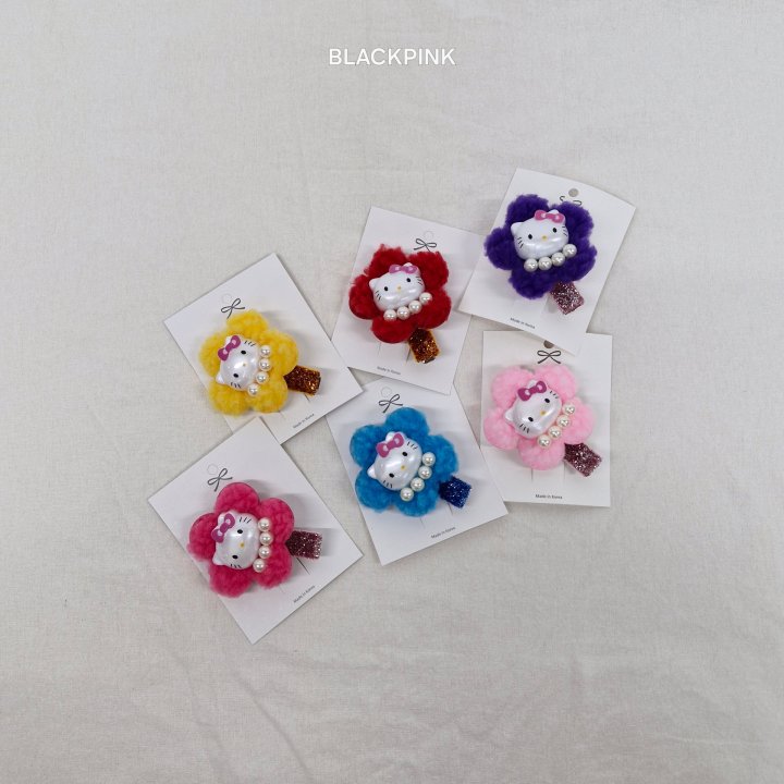 Black Pink - Korean Children Fashion - #childofig - Kitty Hairclip