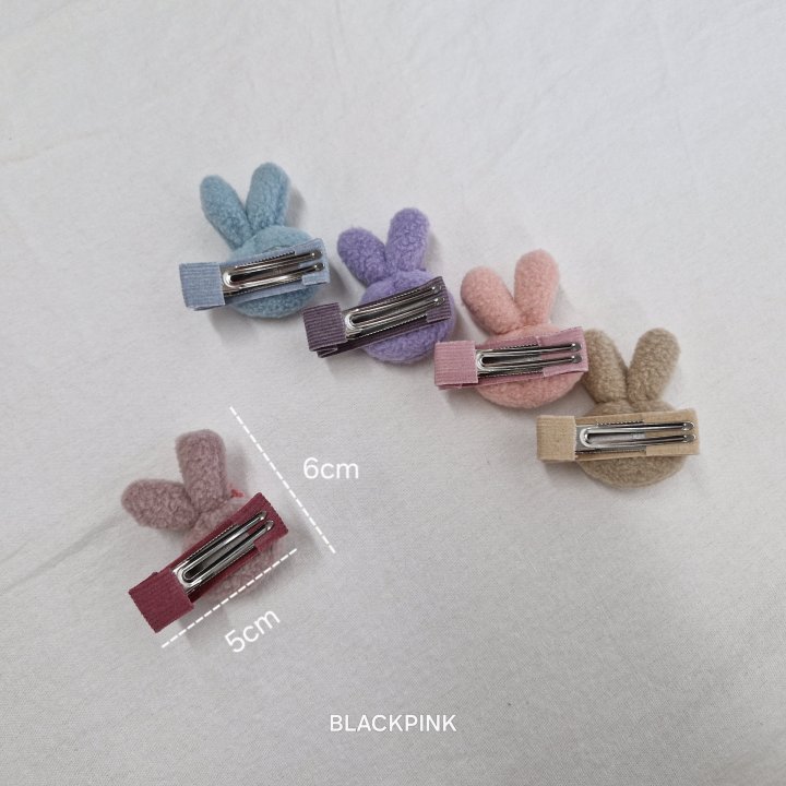 Black Pink - Korean Children Fashion - #childrensboutique - Fleece Rabbit Set - 7