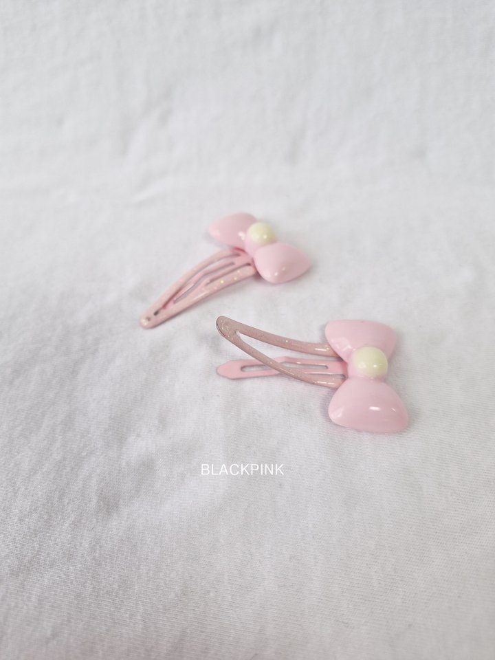 Black Pink - Korean Children Fashion - #designkidswear - Ribbon Hairclip Set - 9