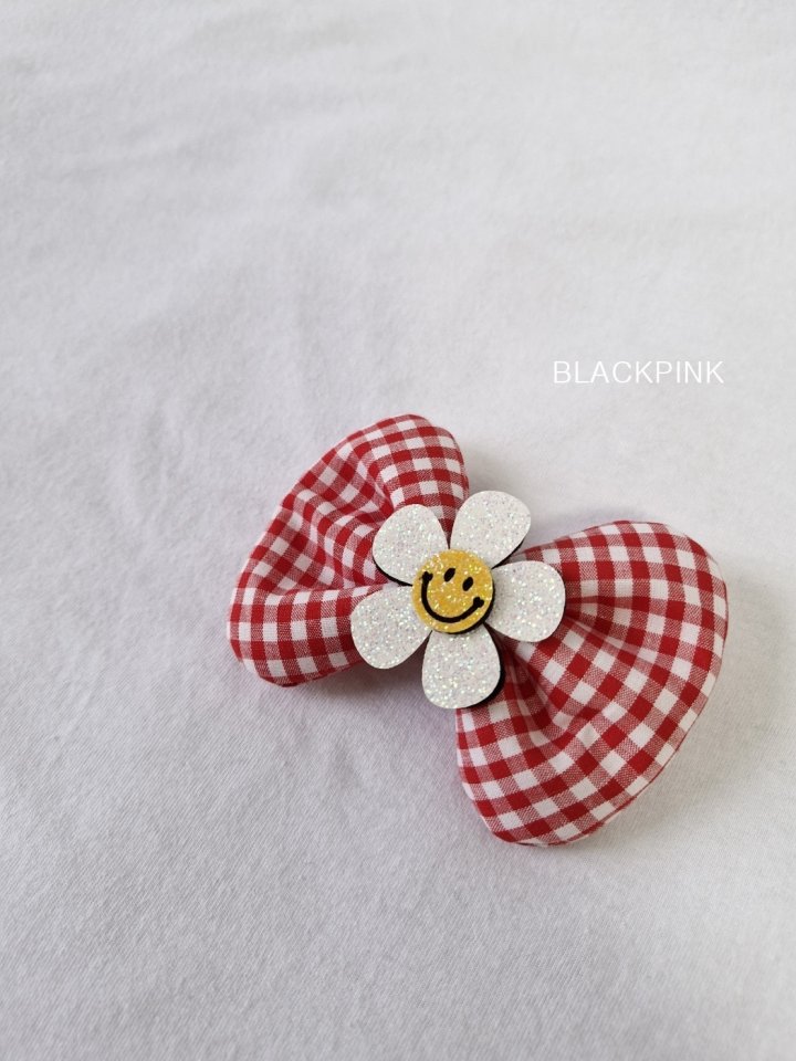 Black Pink - Korean Children Fashion - #designkidswear - Smile Check Ribbon - 6