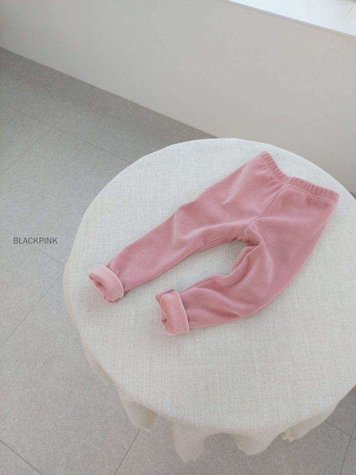 Black Pink - Korean Children Fashion - #discoveringself - Rib Cozy Leggings - 7