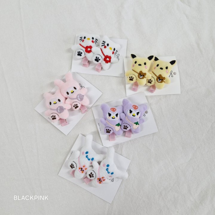 Black Pink - Korean Children Fashion - #discoveringself - Sanrio Hairclip Set - 9