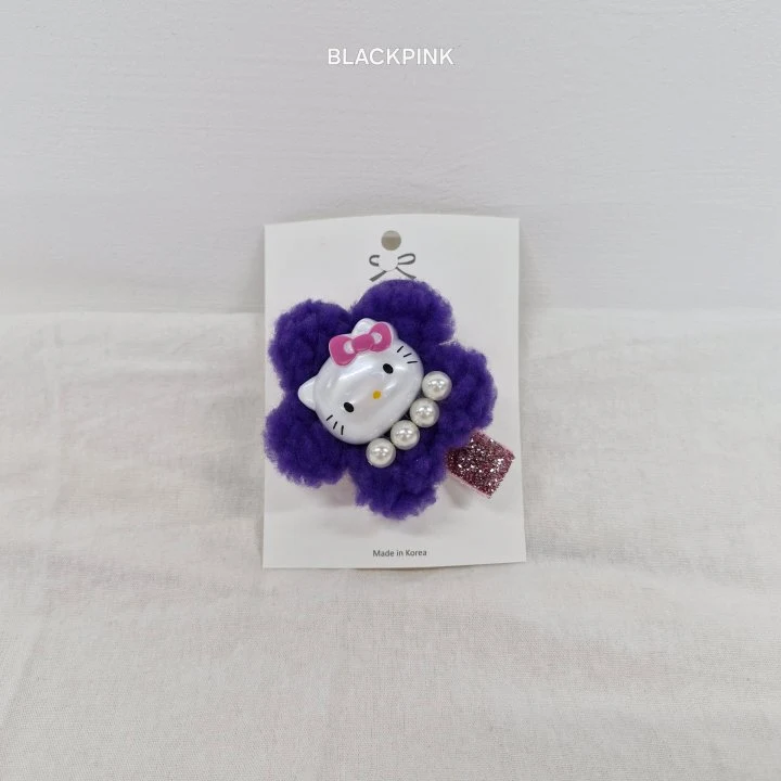 Black Pink - Korean Children Fashion - #designkidswear - Kitty Hairclip - 4