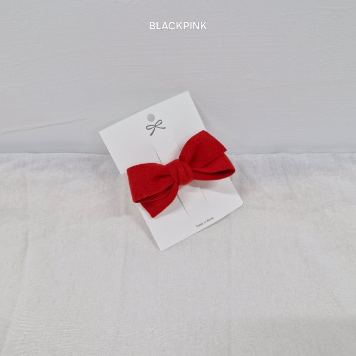 Black Pink - Korean Children Fashion - #discoveringself - Wool Ribbon Hairclip - 8