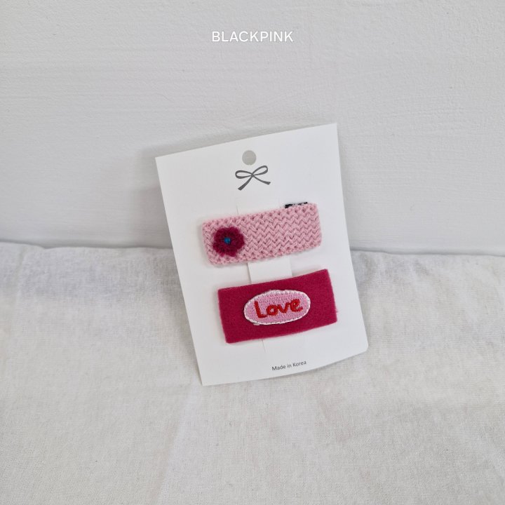 Black Pink - Korean Children Fashion - #discoveringself - Flower Love Set - 5