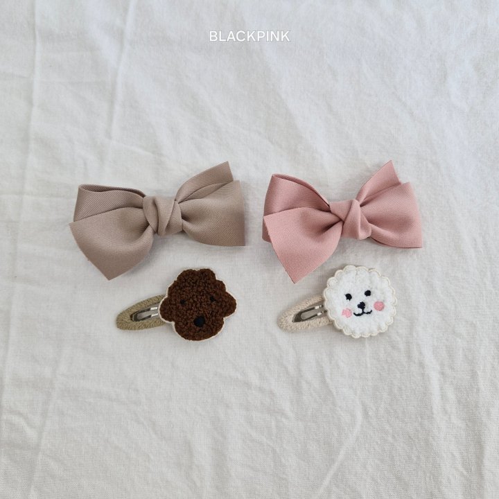 Black Pink - Korean Children Fashion - #designkidswear - Poodle Ribbon Set - 4